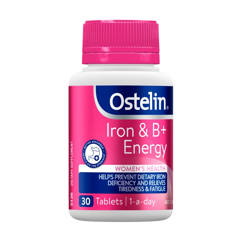 Ostelin Iron & B+ Energy 30 Tablets