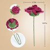 ZCETCW Artificial Flowers 30pcs Real Beautiful Blush Foam Fake Roses