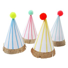 Meri Meri Stripe Pompom Party Hats