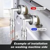 Premium Stainless Steel Washing Machine Hoses With 90 Degree Elbow