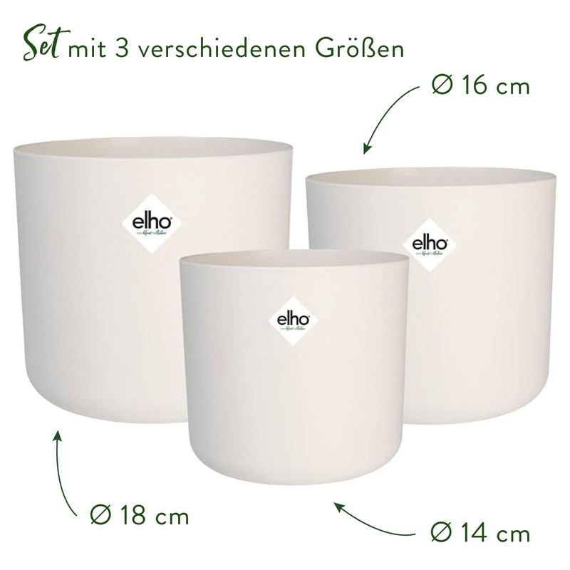 elho B.for Soft Round - Flower Pot for Indoor Use