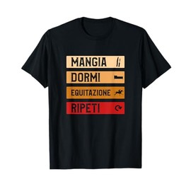 Divertente regalo di equitazione per un cavaliere Maglietta