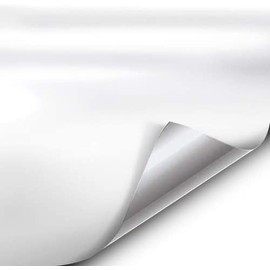VViViD+ Satin Finish Premium Adhesive Vinyl Wrap Film (1/2ft x 5ft (White))
