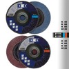 10 Stück SBS Fächerscheiben ø 125 mm Korn 120 Braun