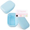 Quatish 2 Pack Travel Soap Container, Portable Soap Holder with