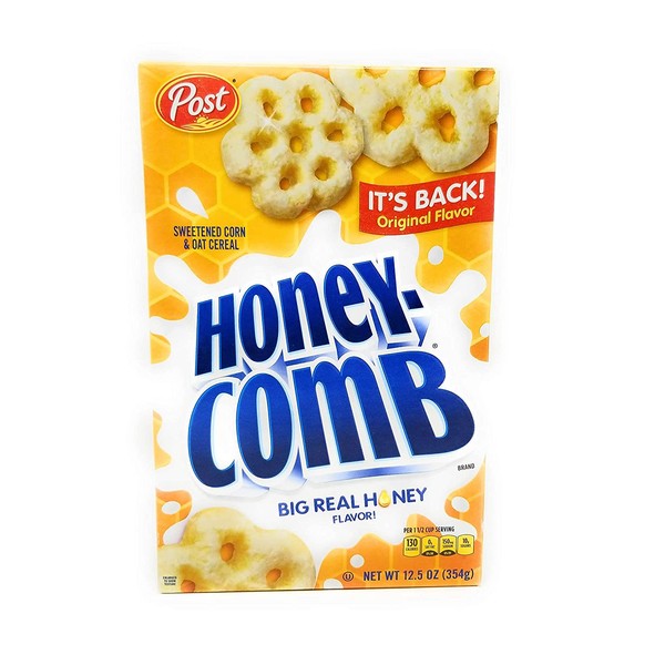 Post Honey Comb Nutritious Sweetened Corn & Oat 12.5 Oz. Pk Of 3.