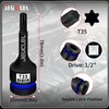 JEUCLEL T35 Torx Bit Socket, 1/2" Drive Torx Star 6