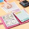 100 Envelope Savings Challenge Binder, Money Saving Binder with Cash