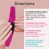 Mylee 3 Pack Double Sided Half Moon Nail File 100/180
