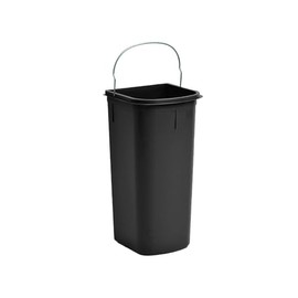 Hailo Inner Bucket 1226249 | Replacement Bucket 8 Litres | for Ökoflex Waste Bin | 185 x 170 x 365 mm | Plastic Black