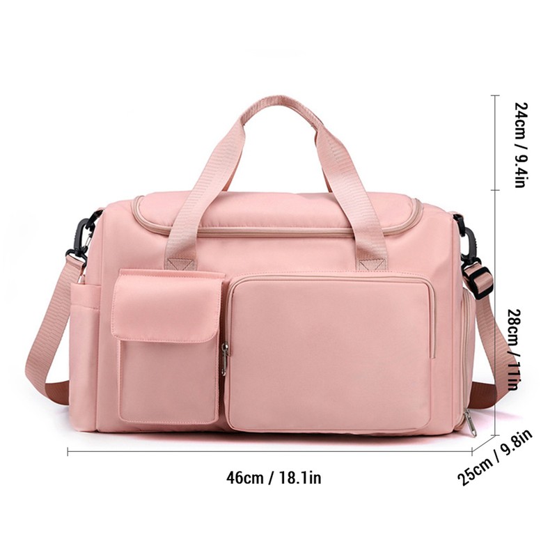 Sports Gym Bag Duffel Bag with Shoe Compartment Weekender Travel