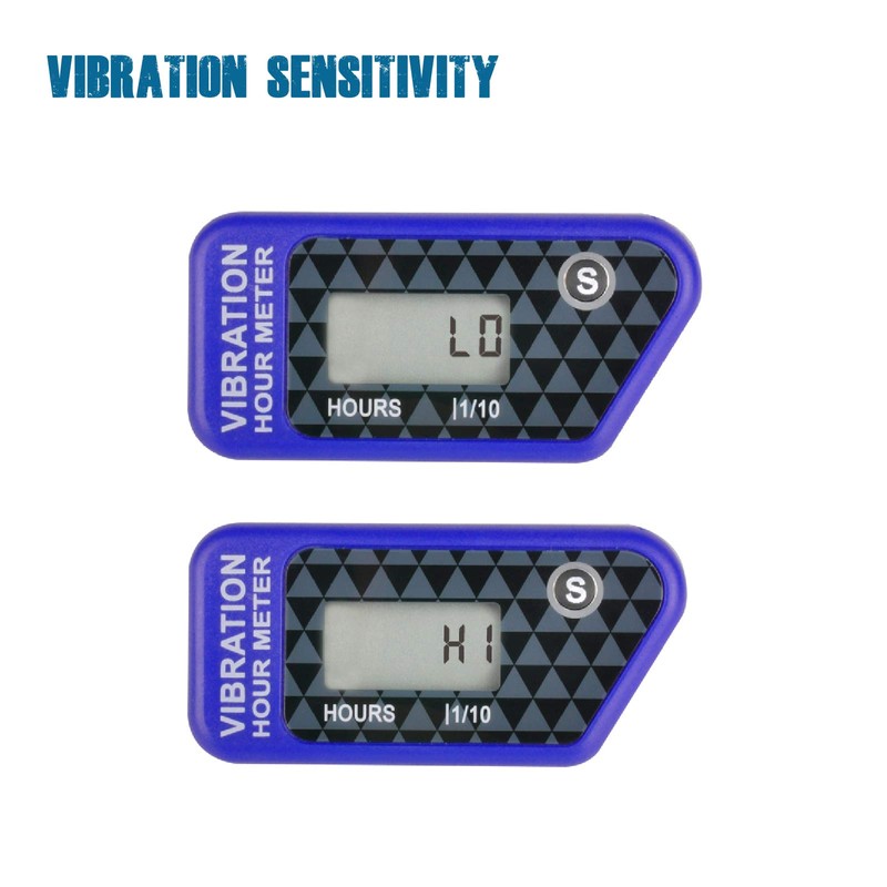 Runleader Digital Wireless Hour Meter,Vibration Operation for Golf Cart Tractor