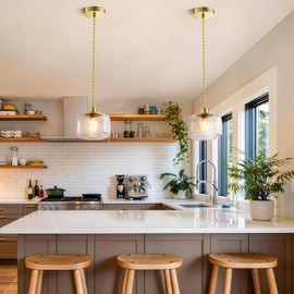 Karjoefar Pendant Light, 110V Pendant Lamp with E26 7W LED Bulb