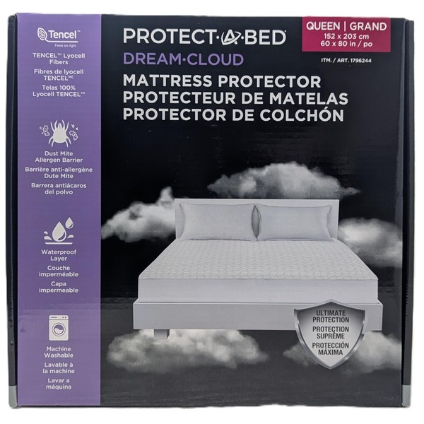 Protect-A-Bed Mattress Protector – Waterproof, Breathable, Tencel Lyocell Top –
