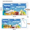 LINA OFFICINE GRAFICHE CREATIVE Grußkarte Geschenk Reise Flugzeug Geldhalter Original