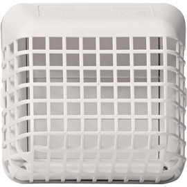 Deflecto Easy Clean Louvered Dryer Hood with Bird Guard, 4” Hood, White
