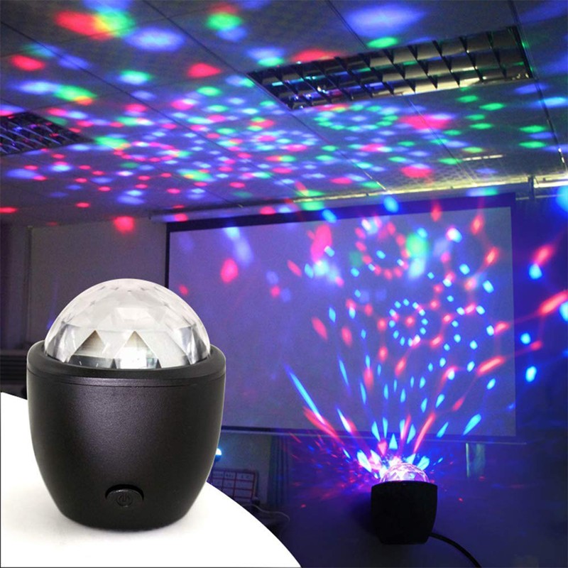 Lights LED Ball Stage Effect Rotating Party Light Sound Activated