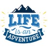 Samunshi® Life Is An Adventure Lettering Sticker Car Sticker Windscreen