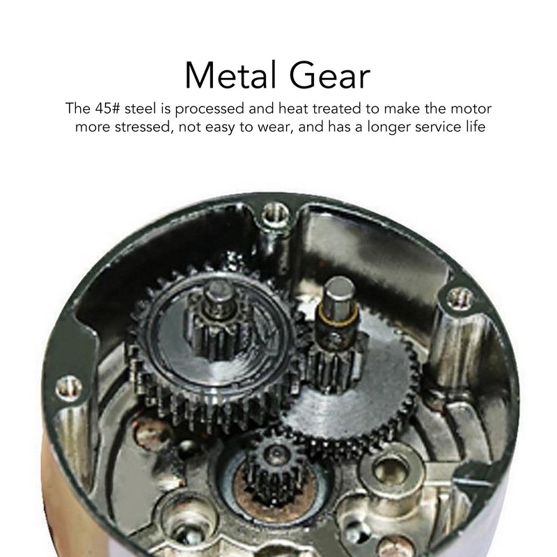 DC Geared Motor Self Locking Aluminum Alloy Shell Brass Coil