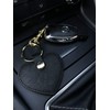 DAN Fashion Leather men Keychain Heart Shape Cute Leather Key
