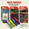 PORTENTUM Recycled Plastic Clothes Pegs, Pack of 40, Multicoloured, Environmentally