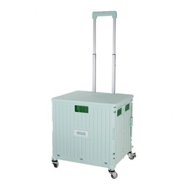 Foldable Shopping Hand Cart with Lid for Mart, Camping & Recycling 65L