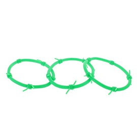 Zac's Alter Ego Set of 3 Barbed Wire Gummy Bangles/Bracelets/Shag Bands