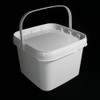 Lubrisolve White Rectangular 5 Litre Bucket and Lid