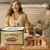 Dough Proofing Box for Bread Pizza, Foldable Zippered Sourdough Starter