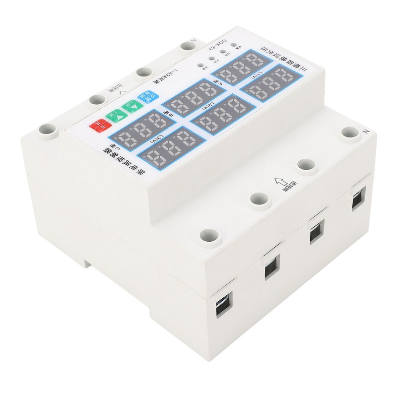 Over Under Voltage Protector 3 Phase 4 Wire Adjustable Voltage