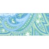 Country Brook Design - Green Paisley Polyester Webbing (1 1/2