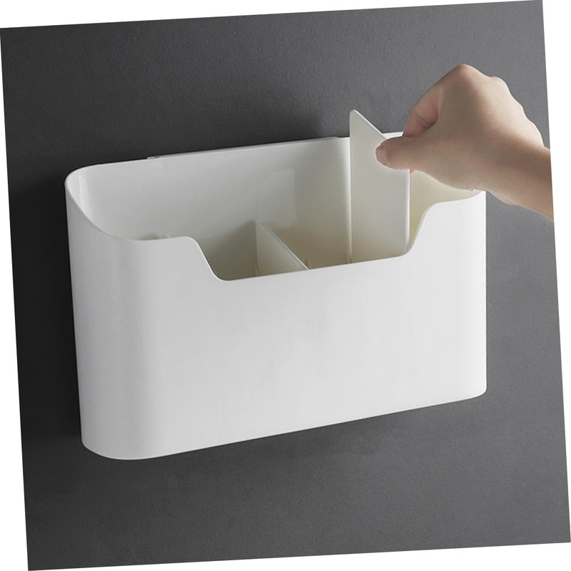 Gatuida 1Set Hanging Storage Basket Wall Mounted Compartment Organizer Box