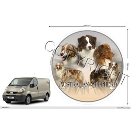 Pets-easy Circular Sticker Dog 30 cm Australian Shepherd