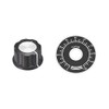 sourcing map Plastic Potentiometer Rotary Knob 6mm Insert Shaft with