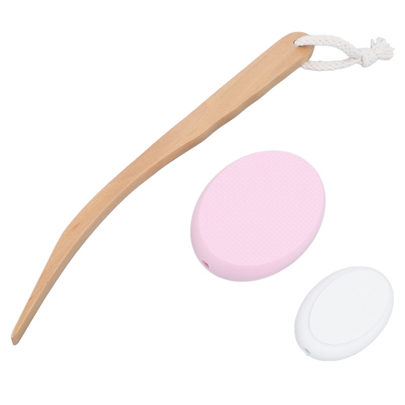 Lotion Applicator Long Handle Back Cream Applicator with 4 Replaceable