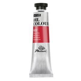 PHOENIX Permanent Rose Oil Paint - 40ml / 1.35 Fl oz. Single Tube - Artist Quality Oil Based Paint for Professionals