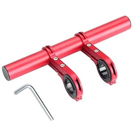 Bicycle Handlebar Extender, Bike Handlebar Extension Frame, for Bicycle Accessories Speedometer Flashlight Lamp Phone Mount (Red)