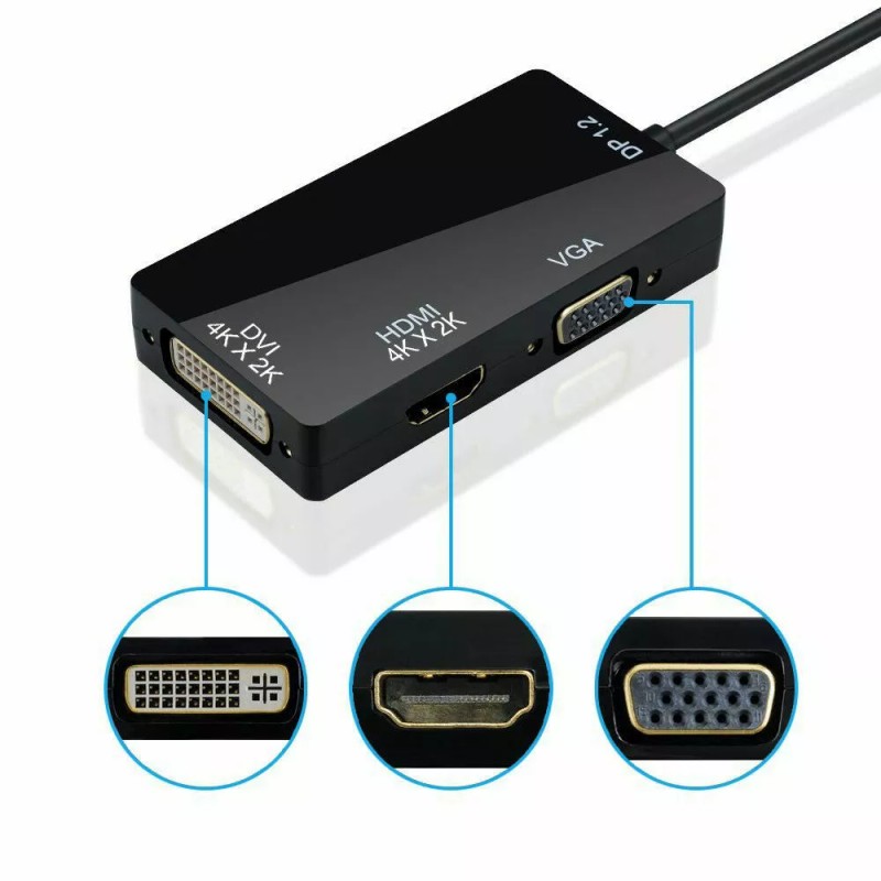 Unbranded/Generic Thunderbolt/Mi - MINI DP to HDMI Black
