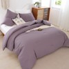 ROSGONIA Oversized King Comforter Dusty Purple, 3pcs (1 Boho Comforter