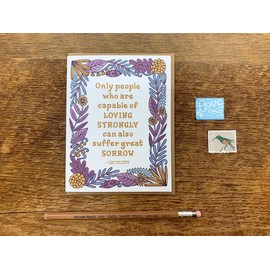 Tolstoy Quote Greeting Card