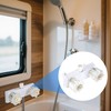 RV Shower Faucet Replacement, 6.30x4.33in Plastic Camper Shower Diverter Dual-Handle