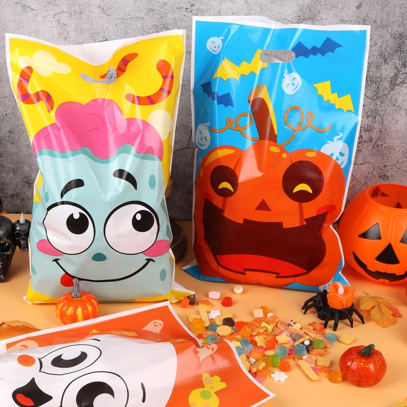 DERAYEE Halloween Drawstring Bag, Wrapping Bags, 24 Pieces, 16.5 x