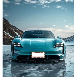 Beautiful Butterfly License Plate Frame, Stainless Steel License Plate, Decorative Accessory with Screws Included,2-Holes Anti-Aluminum Bracket, 12x6 Inches