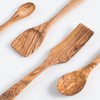 Darido Olive Wood Cooking Utensils Set of 3 with Extra