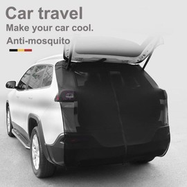 Car Window Screens for Camping | Stretchable Tailgate Mesh Screen Privacy Window Screen Mesh - Flexible Breathable Car Camping Accessories Car Tailgate Flying Net