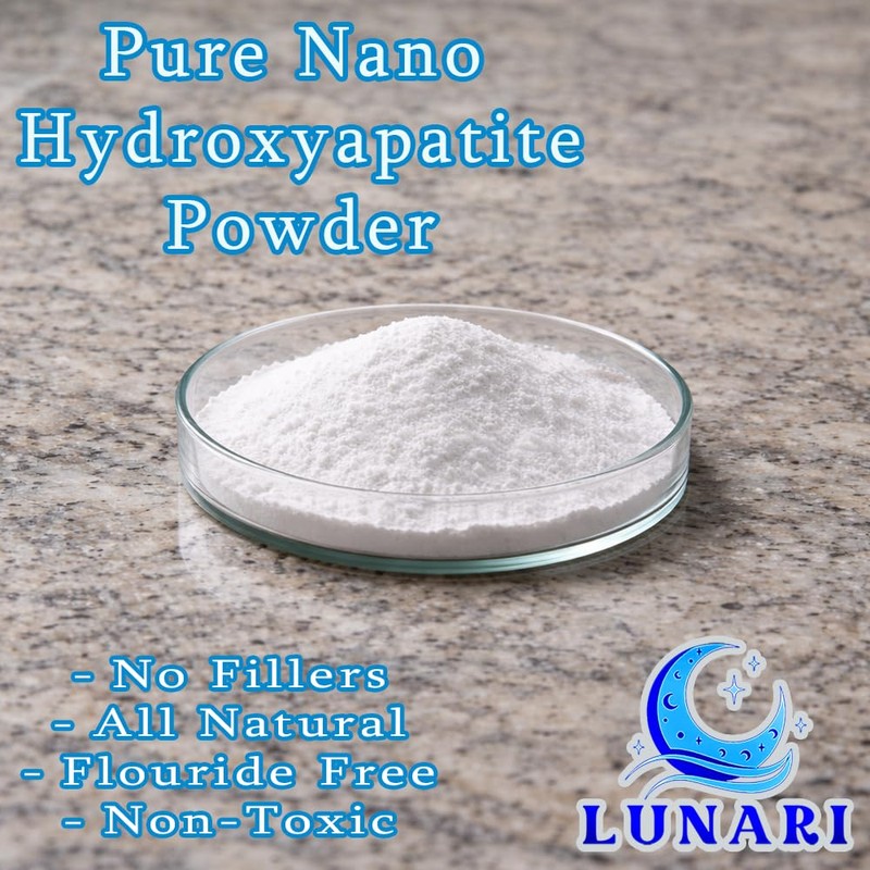 100% Pure Nano Hydroxyapatite Tooth Powder – Enamel Remineralization Support,