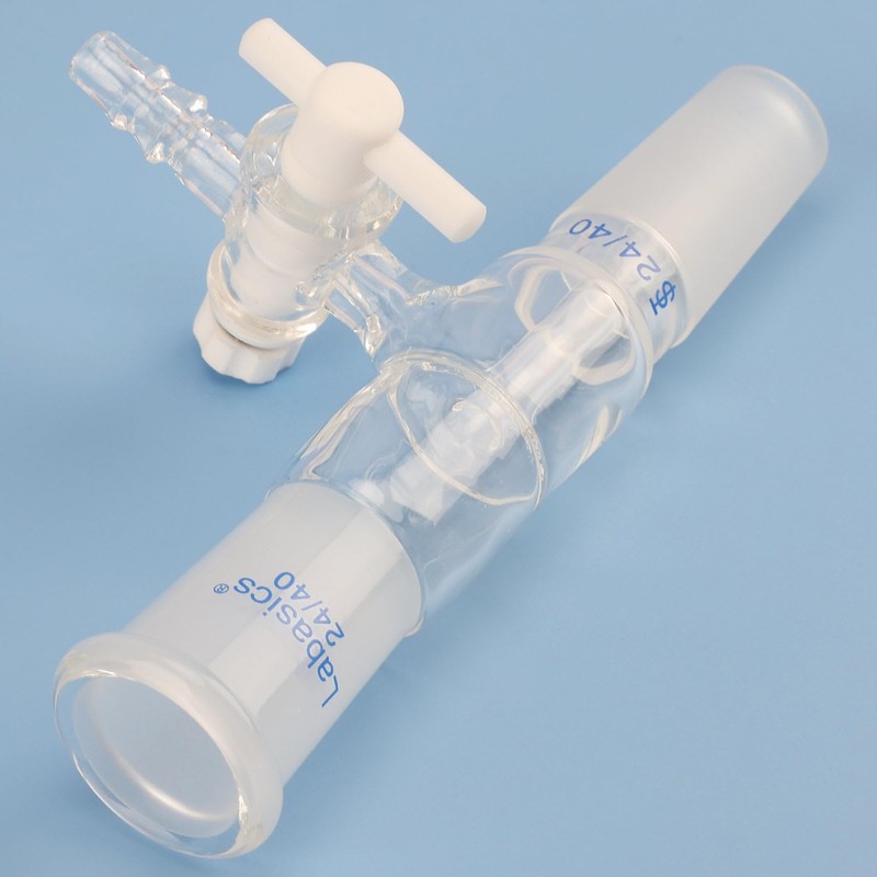 Labasics Glass Adapter, Vacuum Borosilicate Vertical Glass Adapter Removal, Vacuum
