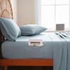 JSD Blue King Sheet Set with Side Pocket Corner Straps,