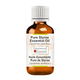 Greenwood Essential Pure Styrax Essential Oil (Liquidambar styraciflua L) Steam Distilled 30ml (1 oz)