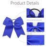 Hipcheer 20pcs 8" Large Blue Cheer Bows for Girls, Hand-made